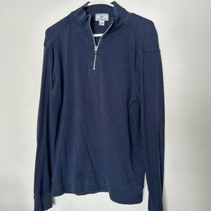 small navy southern tide quarter zip